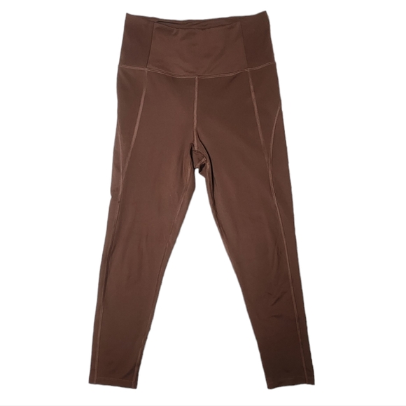 Girlfriend Collective Compressive High Waisted Leggings sz M earth brown #4008 - Picture 3 of 12